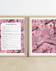 Plum Melody Art Prints Duo (Set of 2)