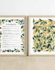 Lemon Breeze Duo Art Prints (Set of 2)