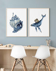 Whale's Treasures Art Print