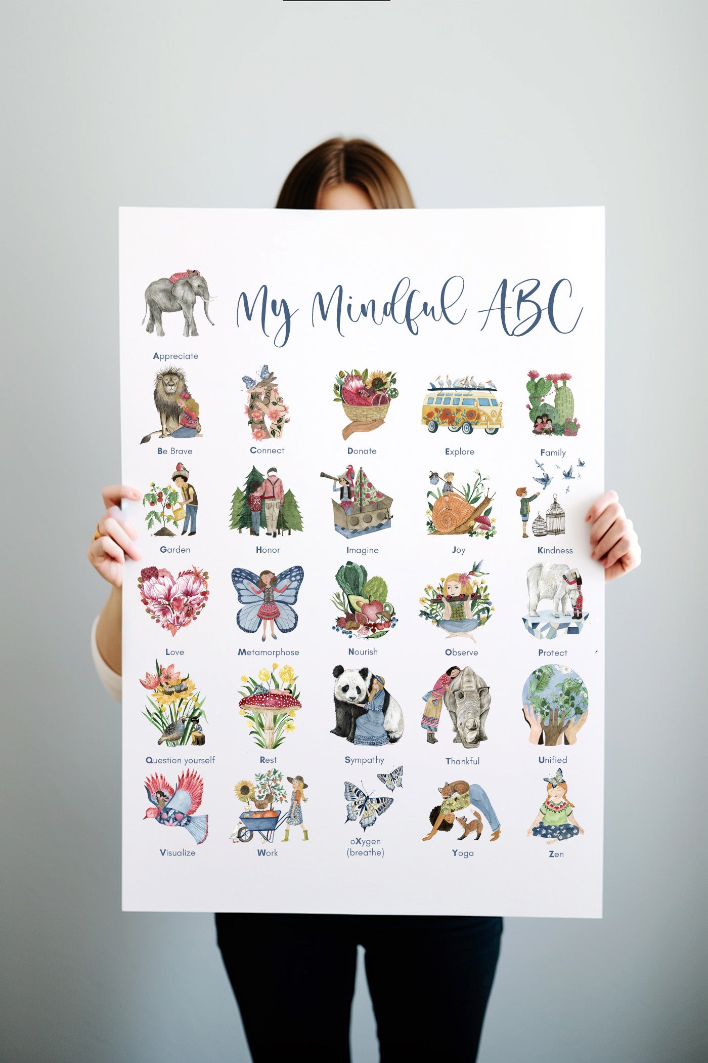 Mindful ABC Poster for Kids