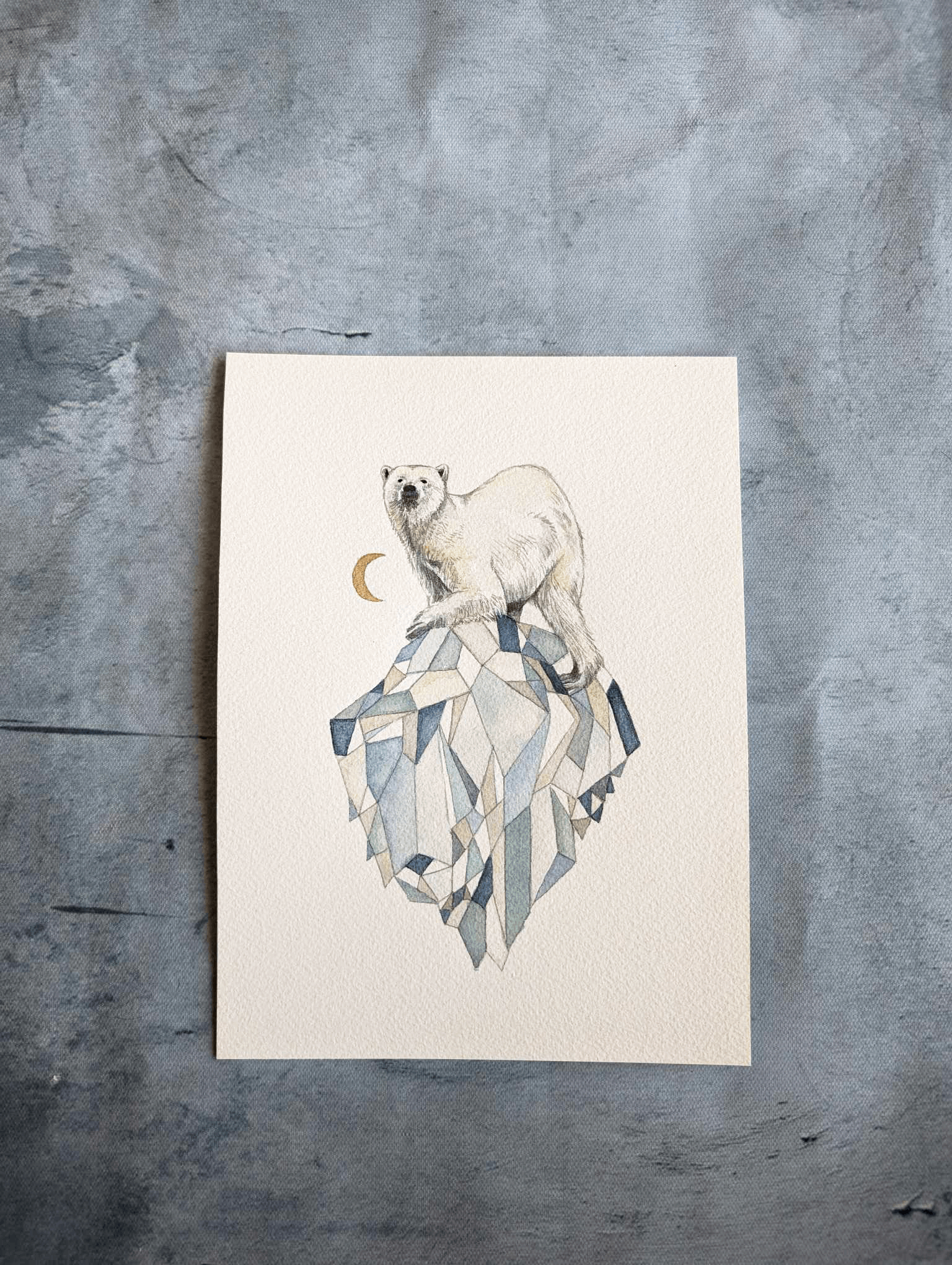 "Icerberg Majesty" Original Watercolor Painting