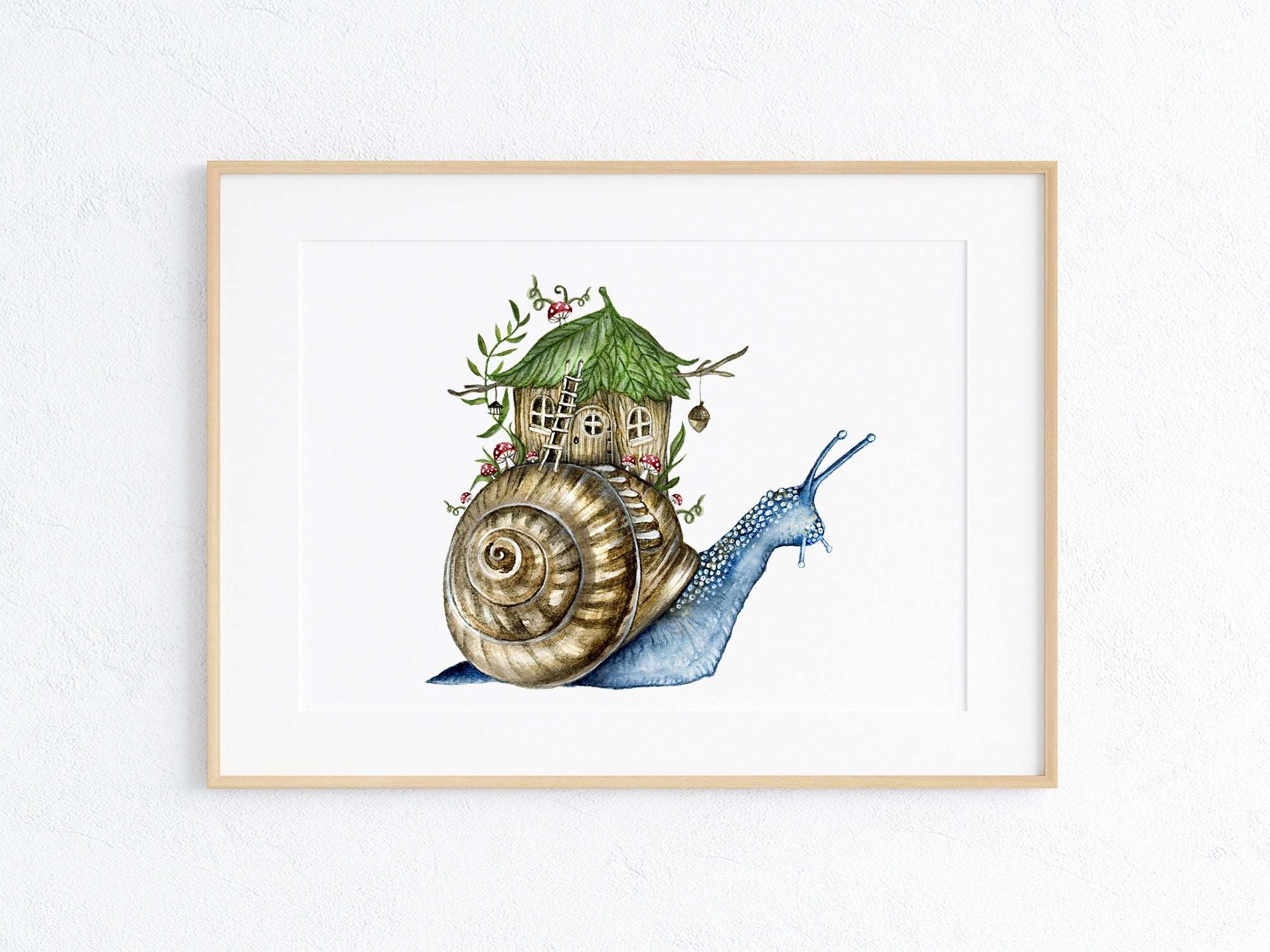 Snail Homestead Art Print (Horizontal)