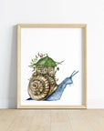 Snail Homestead Art Print (Vertical)