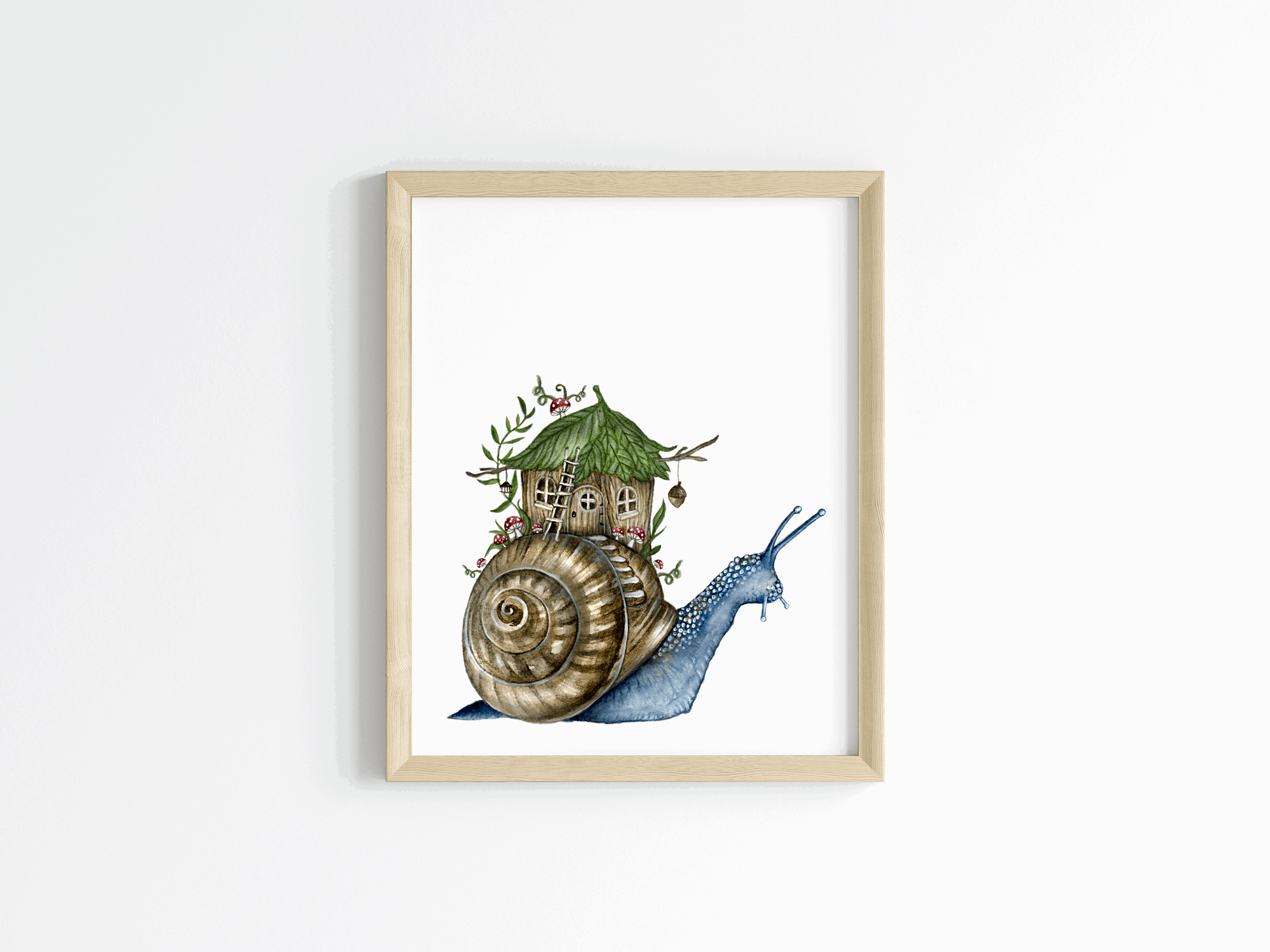 Snail Homestead Art Print (Vertical)