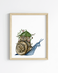 Snail Homestead Art Print (Vertical)