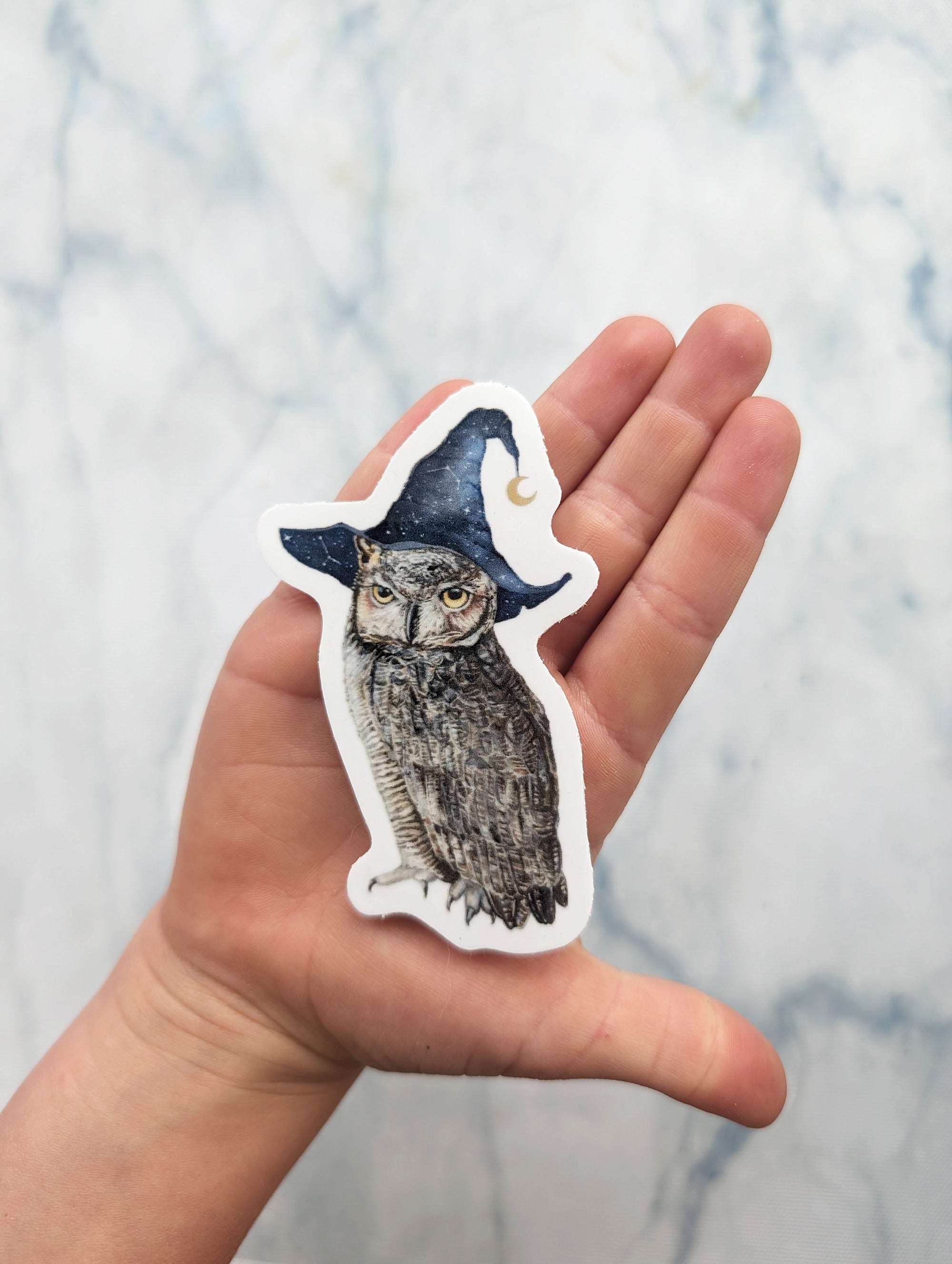 Wizard Owl Vinyl Sticker