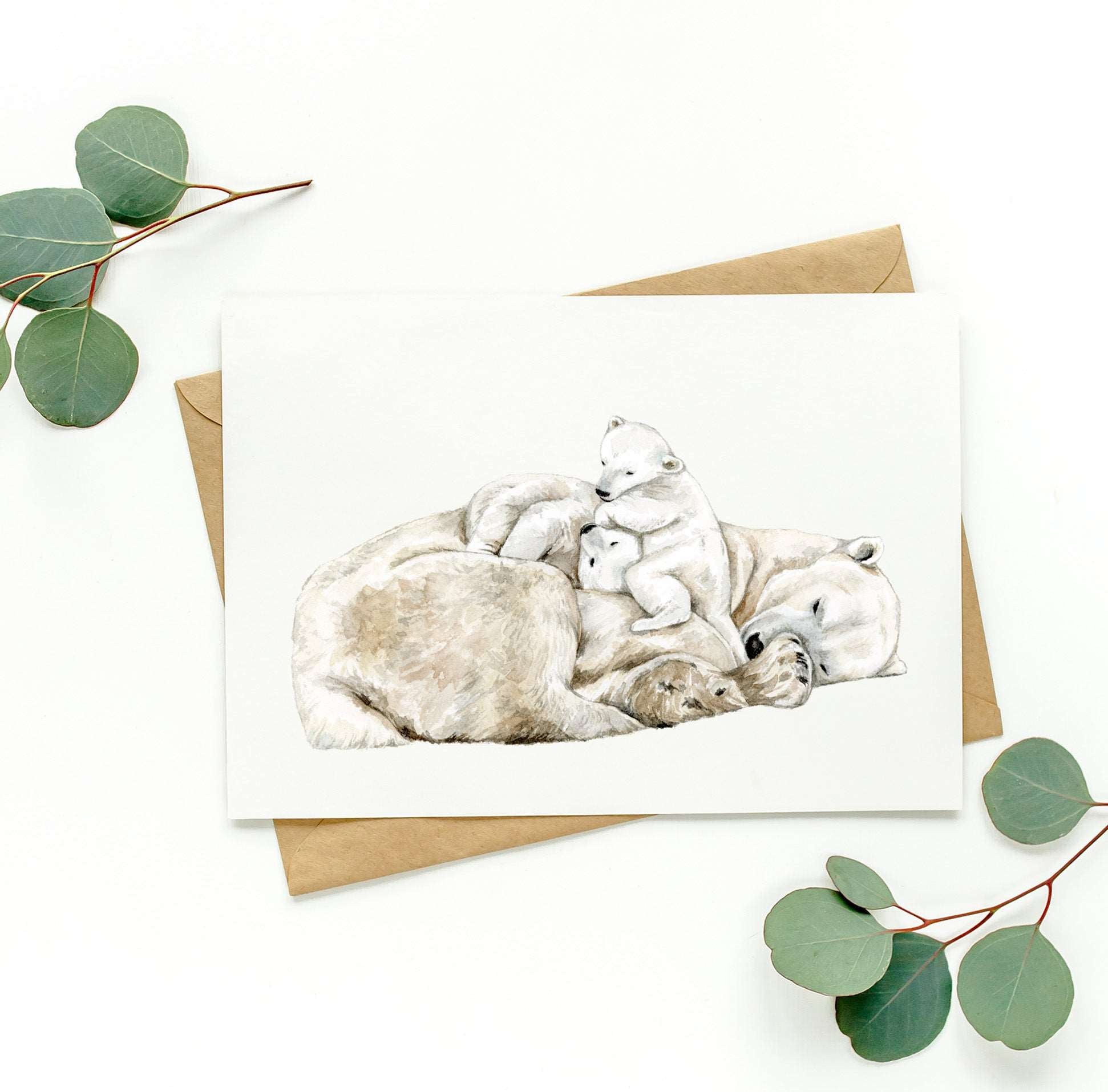 Artic Cuddle Greeting Card