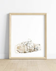 Artic Cuddle (Vertical Art Print)