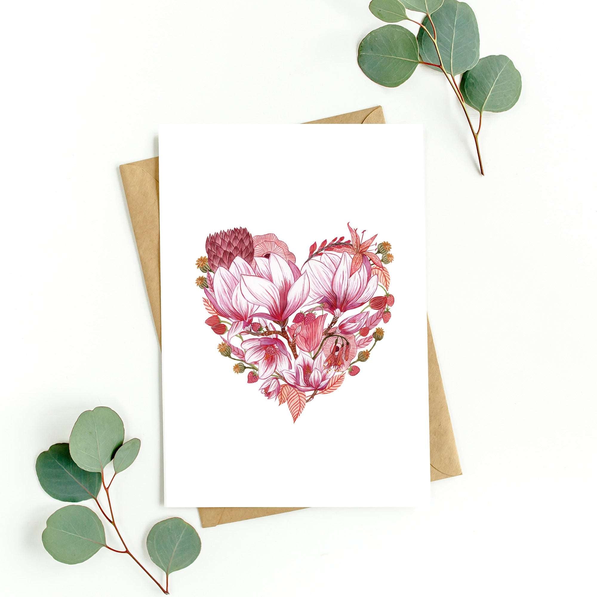 Pink Blossoms Greeting Card