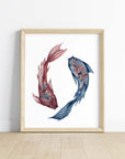 The Koi Dance Art Print