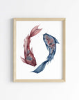 The Koi Dance Art Print