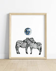 Lunar Stripes Art Print