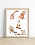 The Mindful Foxes Art Print