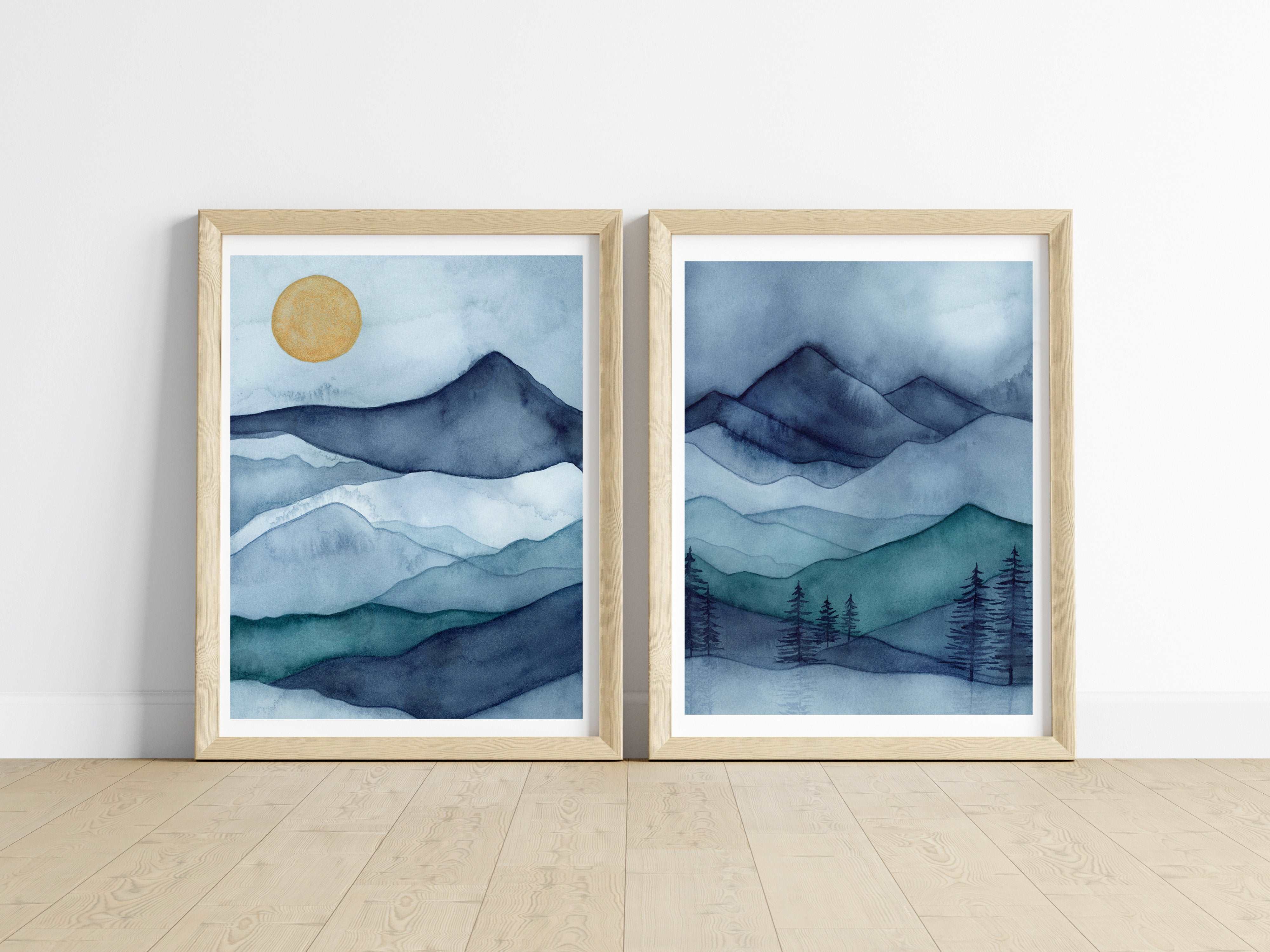 Misty Mountains 1 & 2 Duo (Set of 2 prints)
