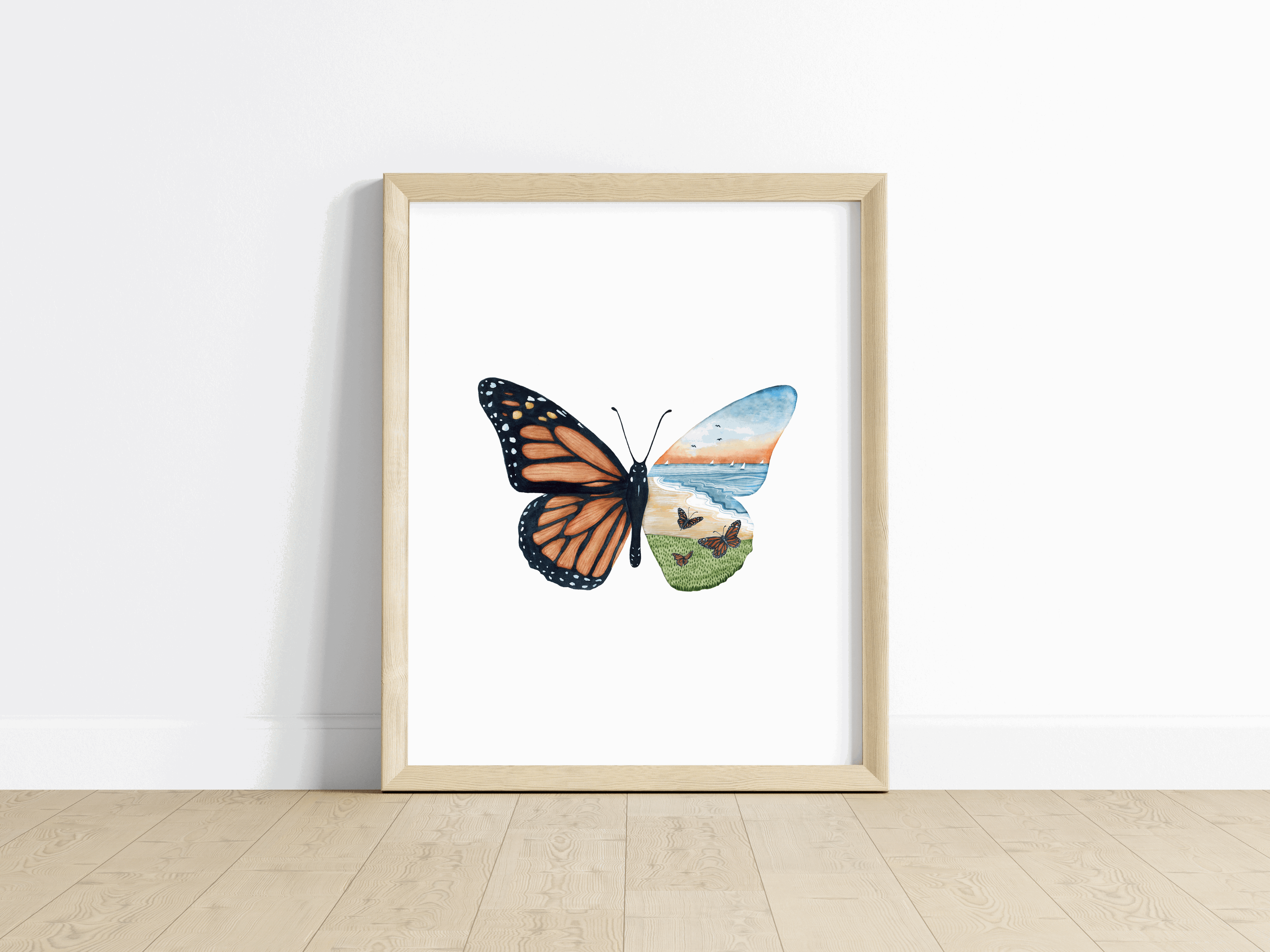 The Monarch's Flight Art Print