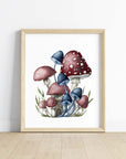 Mushroom Fairy House Art Print