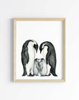 Penguin Embrace Art Print