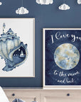 I Love You to the Moon and Back Art Print