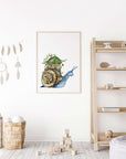 Snail Homestead Art Print (Vertical)