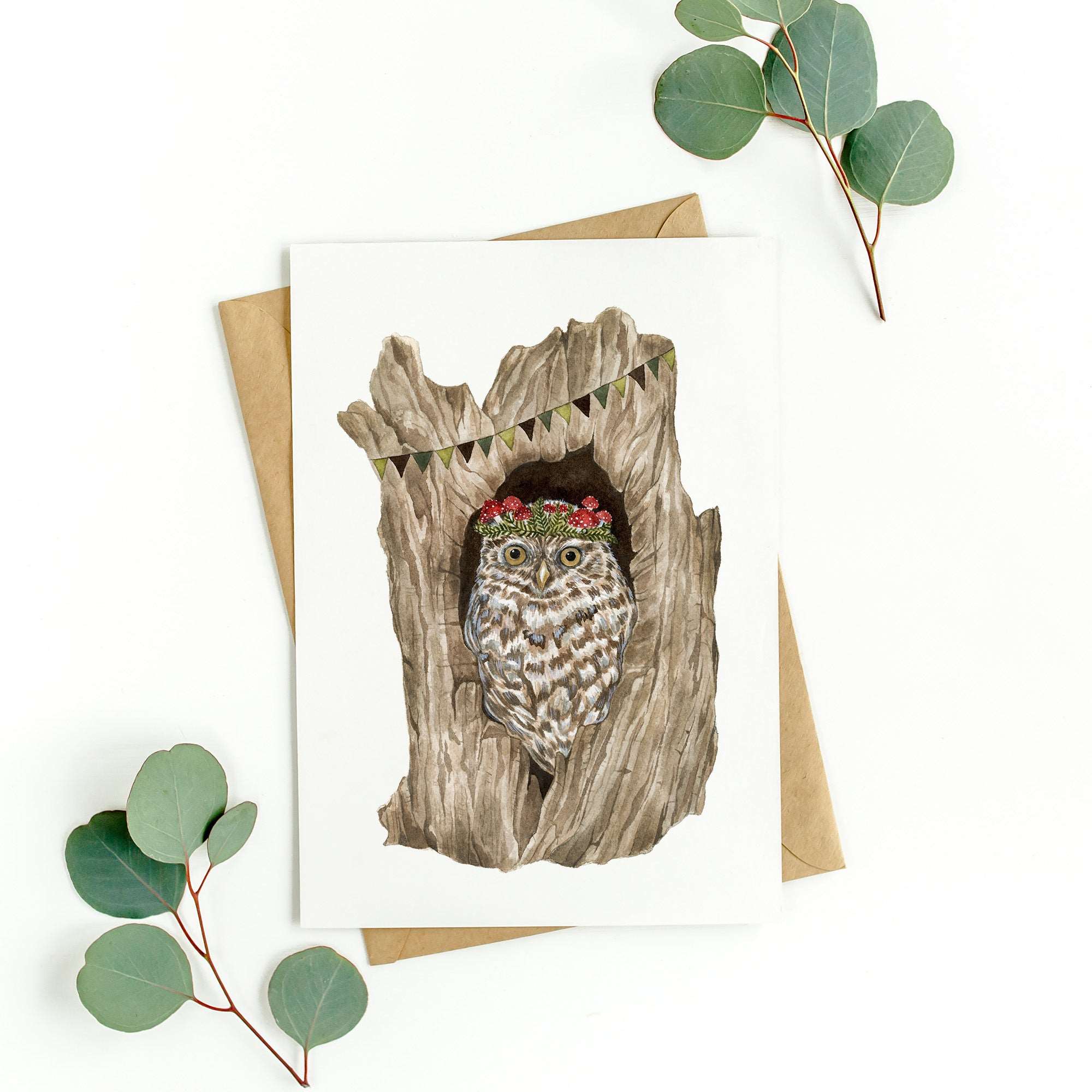 Owl Sanctuary Greeting Card