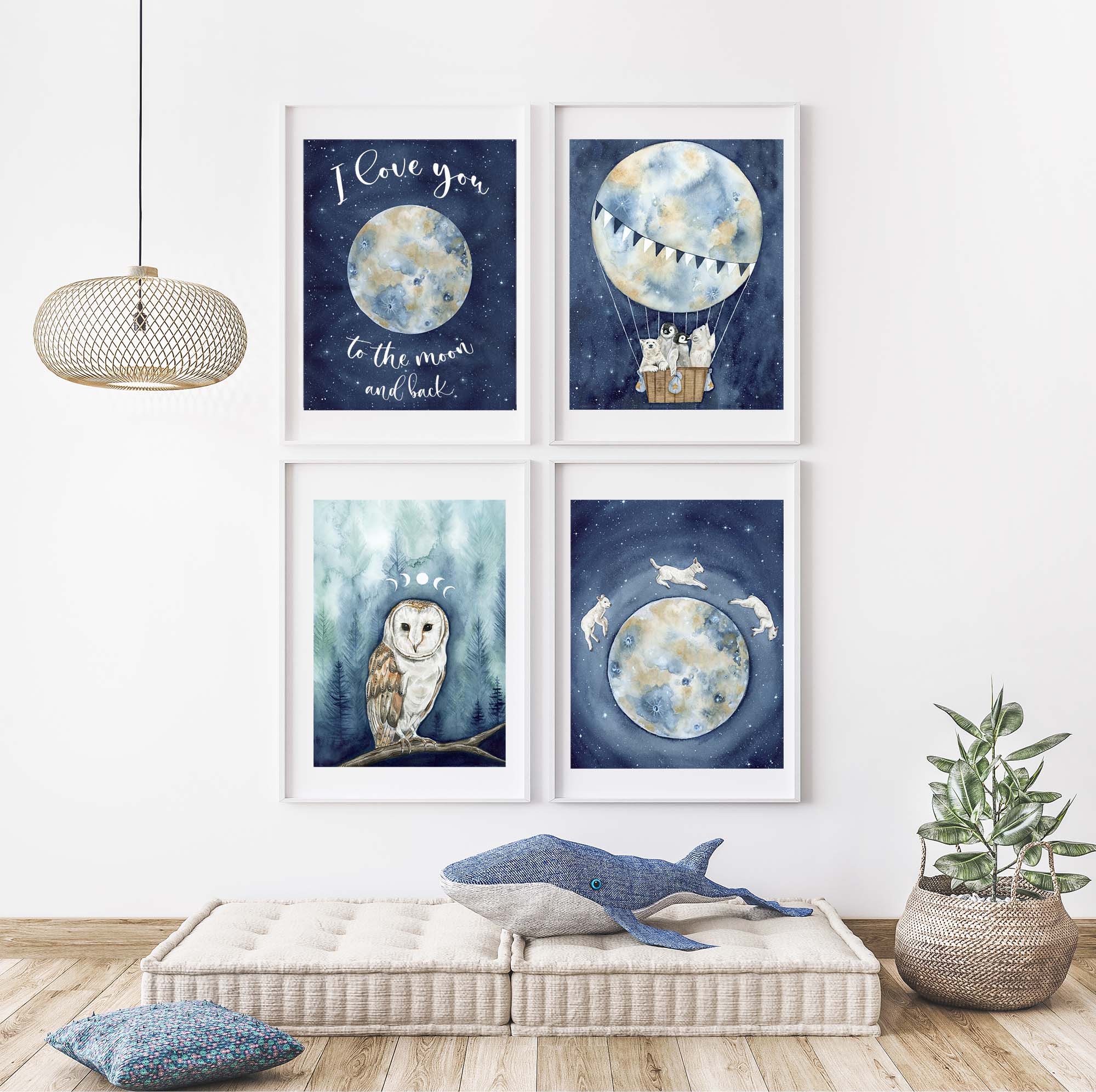 Moonlit Guardian Art Print