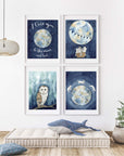 I Love You to the Moon and Back Art Print