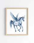 Azure Unicorn Art Print