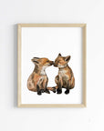 Whiskered Kisses Art Print